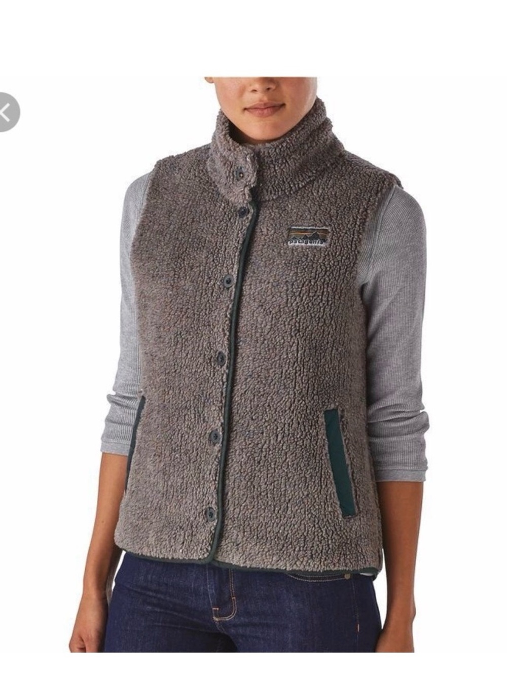 Patagonia Recycled Down Fleece Vest, size Small.